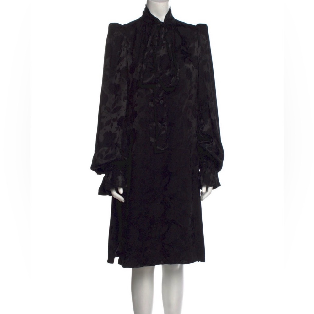 The Vampire’s Wife “Storm From The Shelter” Jacquard Dress – Black (Rare) - Picture 5 of 11